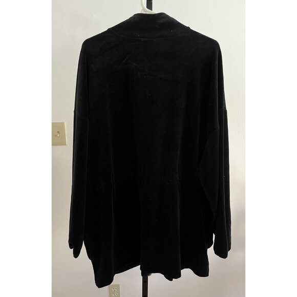 EUC Vintage Disney Catalog Black Zip Jacket  With Mickey Mouse Zipper Pull - Picture 2 of 6